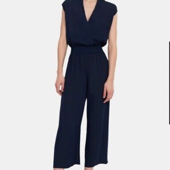 Theory Pants - Brand new Theory deep navy silk combo jumpsuit